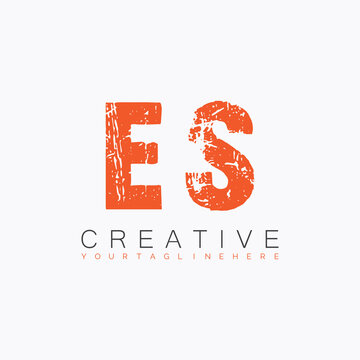 initial monogram logo with letter creative design.
