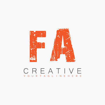 initial monogram logo with letter creative design.
