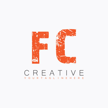 initial monogram logo with letter creative design.
