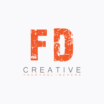 initial monogram logo with letter creative design.
