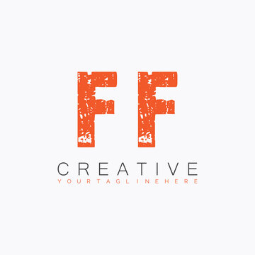initial monogram logo with letter creative design.

