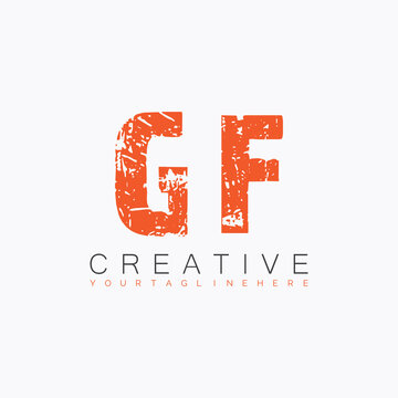 initial monogram logo with letter creative design.
