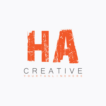 initial monogram logo with letter creative design.
