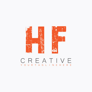 initial monogram logo with letter creative design.
