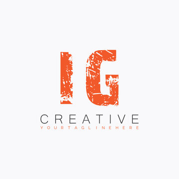 initial monogram logo with letter creative design.
