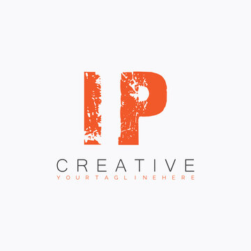 initial monogram logo with letter creative design.
