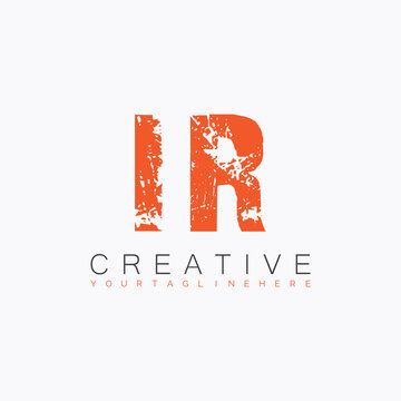 initial monogram logo with letter creative design.
