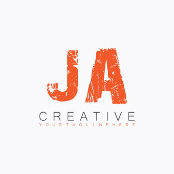 initial monogram logo with letter creative design.

