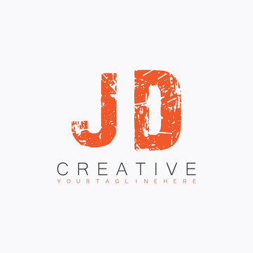initial monogram logo with letter creative design.
