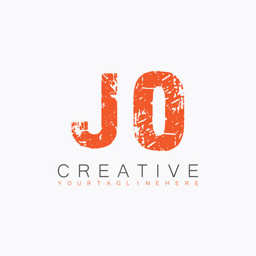initial monogram logo with letter creative design.
