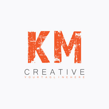initial monogram logo with letter creative design.

