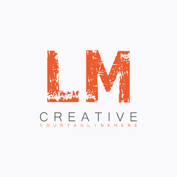 initial monogram logo with letter creative design.

