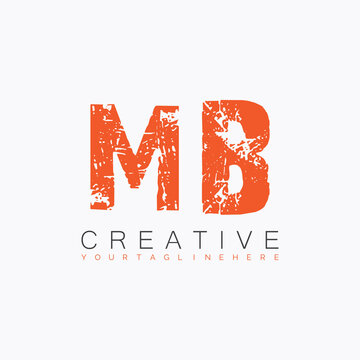 initial monogram logo with letter creative design.

