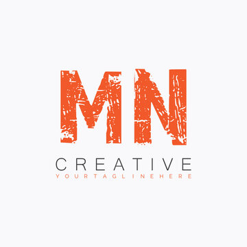 initial monogram logo with letter creative design.
