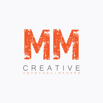 initial monogram logo with letter creative design.
