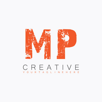 initial monogram logo with letter creative design.
