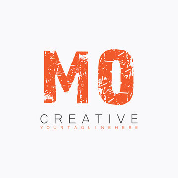 initial monogram logo with letter creative design.
