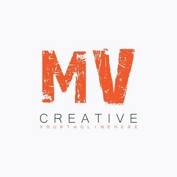 initial monogram logo with letter creative design.
