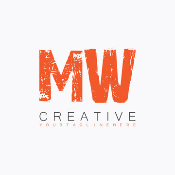 initial monogram logo with letter creative design.
