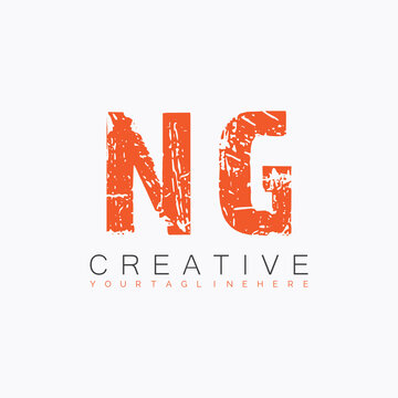 initial monogram logo with letter creative design.
