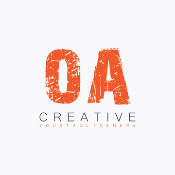 initial monogram logo with letter creative design.
