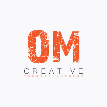 initial monogram logo with letter creative design.
