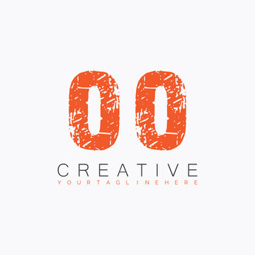 initial monogram logo with letter creative design.
