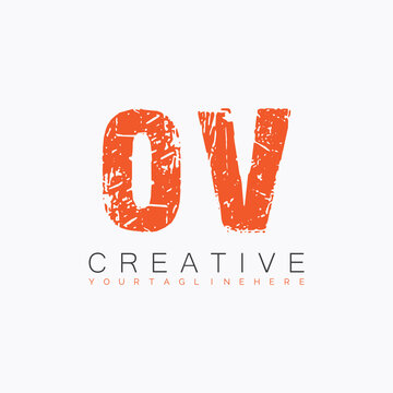 initial monogram logo with letter creative design.
