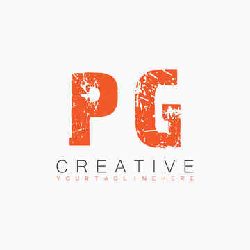 initial monogram logo with letter creative design.
