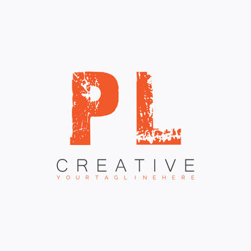 initial monogram logo with letter creative design.
