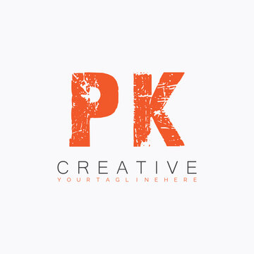 initial monogram logo with letter creative design.
