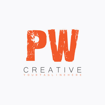 initial monogram logo with letter creative design.
