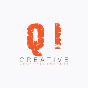 initial monogram logo with letter creative design.
