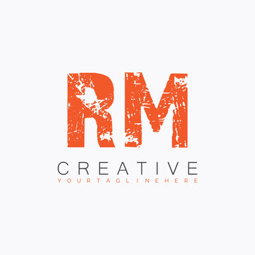 initial monogram logo with letter creative design.
