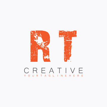 initial monogram logo with letter creative design.
