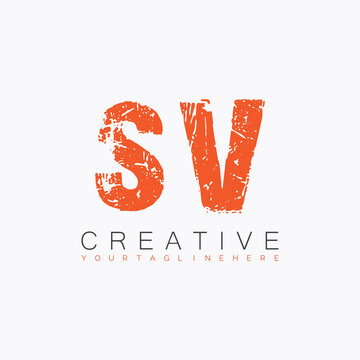 initial monogram logo with letter creative design.
