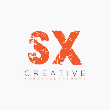 initial monogram logo with letter creative design.
