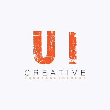initial monogram logo with letter creative design.
