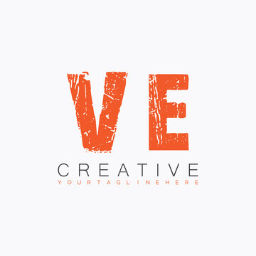 initial monogram logo with letter creative design.
