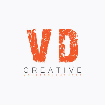 initial monogram logo with letter creative design.
