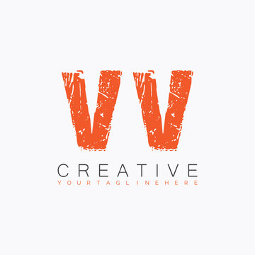 initial monogram logo with letter creative design.
