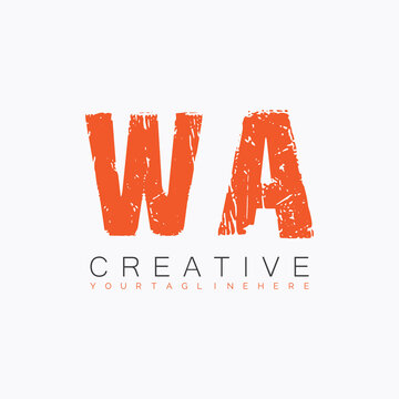 initial monogram logo with letter creative design.
