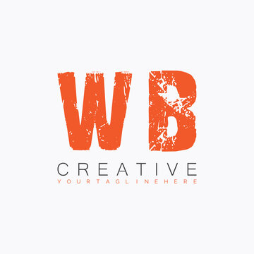 initial monogram logo with letter creative design.
