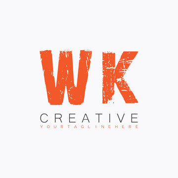 initial monogram logo with letter creative design.
