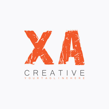 initial monogram logo with letter creative design.
