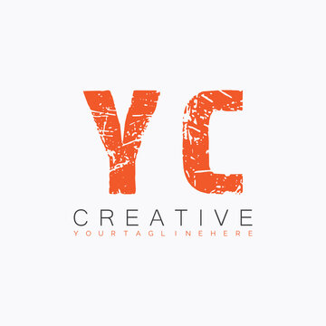 initial monogram logo with letter creative design.
