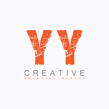 initial monogram logo with letter creative design.
