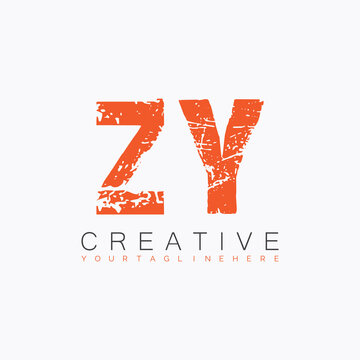 initial monogram logo with letter creative design.
