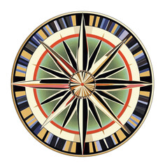 Wall Mural - png compass circle symmetrical pattern style.