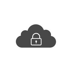Poster - Cloud Security Icon: A visual representation of secure cloud storage, this image uses a simple yet effective illustration.